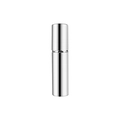 Sleek 5ml silver aluminum refillable perfume spray bottle with a polished mirror finish - Bright Silver
