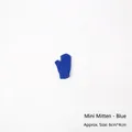Miniature blue knitted mitten decoration for dolls and Christmas trees, 6cm size - 1 Piece / Mini Mitten - Blue