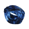 Blaues Batik-Stirnband für Damen aus weichem, elastischem Milchseiden-Gewebe - FD070 Batik 5#