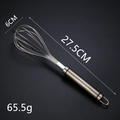 Manual 304 stainless steel whisk with dimensions 27.5cm length and 6cm width - Medium Whisk [304 Material]