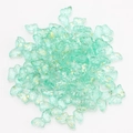15mm butterfly crystal glass beads in teal and gold gradient for DIY jewelry making - Aqua Green Gold Sprinkled
