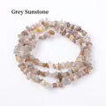 Irregular gray sunstone natural crystal stone beads for DIY jewelry making - Grey Sunstone (Circumference Approx. 80cm)