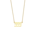 Elegant gold-plated stainless steel chain necklace featuring a 555 number pendant - 555