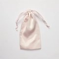 Pink satin drawstring pouch with silky finish for jewelry and small accessories - No.23 Light Pink