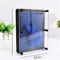 3D Pin Art toy in royal blue medium size 17.8x12.5cm clone hand mold sculpture - Medium / Sapphire Blue