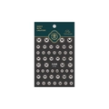 Stickers à ongles 3D ultra-fins avec motifs papillons noirs brillants modèle FS-032 - Motif de Papillon Noir Halo (FS-032)