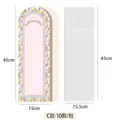 Style C floral single stalk flower packaging bag in purple and pink, 45cm size 10pcs pack - Floral Single Bag: Style C / 10 Sets/Pack