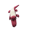 Pink alligator plush dog toy with squeaky chew texture for small and medium pets - Rose Red Crocodile