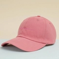 Detailed embroidery of freedom script on pink twill cotton baseball cap texture - One Size / Deep Pink