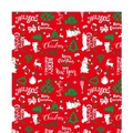 Detailed view of Christmas PE gift bag with deer pattern and 915mm x 1450mm dimensions - 141x91mm / Red Pattern