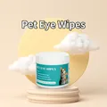 100pcs pet eye wipes for cats and dogs in teal canister on modern 3D display - Pet Eye Wipes (100 Pcs) * 1 Box