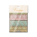 Floral nail art sticker MS289 featuring vintage pink and blue patterns on white background - Retro Mixed Color Floral (MS289)