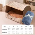 Guida alle taglie per cuccia invernale con dimensioni per taglie dalla S alla 3XL - Set Marrone Wendy (Con Coperta) / S(35*30*30cm)