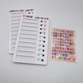 Checklijstset voor ochtend- en avondroutines met alfabetstickers en schuifregelaars - Cartoon Alfabet DIY Sticker (Alphabet Sticker)