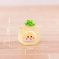 Glow-in-the-dark pineapple hamster miniature figurine measuring 2.7cm by 2.5cm - Pineapple Horse