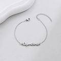 Silver Capricorn constellation bracelet in stainless steel with polished finish - Capricorn Silver
