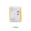 Thick yellow household trash bags 45x50cm flat-top style point-break 100 count - 45*50cm / Yellow (5 Rolls per Pack)
