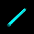 6-inch emergency glow stick emitting bright blue-green light with top hanging hook - 6inch / Aqua Green