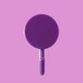 Rotating purple 3-prong sticky wall hook for bathroom tile seamless mounting - Purple