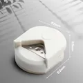 White mini corner rounder punch for trimming photos and cards, 62mm x 55mm size - 1 Piece / White