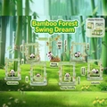 Cartoon panda blind box toy set featuring cute resin figurines in bamboo forest setting - -229 Bamboo Forest Swing Dream Box 6 / Full Box Set