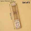 Five pieces of traditional Chinese window lattice wood carvings for cake decoration - Chinese Style Wooden Screen Type C
