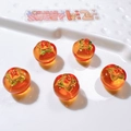Set of 5 realistic orange acrylic persimmon pendants for DIY phone case crafts - Persimmon