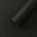 Roll of black embossed waterproof flower wrapping paper with carbon fiber texture - Puff Relief Paper - Graphite Black
