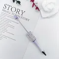Penna con perle fai-da-te viola sfumato con strass e decorazioni per cancelleria creativa - Viola Gradiente Perlato
