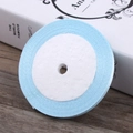 6mm wide sky blue satin ribbon spool for gift wrapping and DIY hair accessories - Light Blue