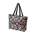 Bolsa térmica grande azul marino con estampados de gatos de colores y flores - Zorro