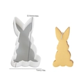 3D Easter bunny silicone mold with 12.5cm height dimension for DIY soap making - No.2 Rabbit
