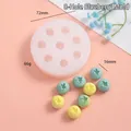 Eight-hole blueberry silicone mold for DIY candles and soap making, 72mm diameter - M46 8-Hole Blueberry