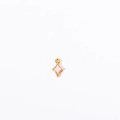 Ciondolo a stella in smalto rosa con cornice placcata oro per collana zodiaco - Ciondolo stella rosa
