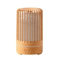 Birdcage aromatherapy humidifier with wood grain finish and timer settings on white background - Plain Style / Light Wood Grain