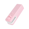 Portable mini food sealer in pink and white plastic design for home snack bag sealing - 4th Gen Rechargeable-Pink