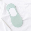 Women's mint green invisible boat socks with breathable mesh cotton blend knit - Mesh Women Boat Socks / Light Green