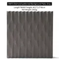 Gray photography backdrop with luxury geometric rhombus texture for jewelry display - EB072 Rhombus Backdrop Board Grey