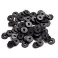Macro shot of 6mm black polymer clay spacer beads for DIY jewelry making and crafts - 40g/Approx 1000pcs / Color 1 (Black)