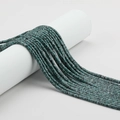 Deep green cylindrical stone tube beads with natural texture for DIY jewelry making - Green Dot Stone