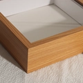Oak grain hollow photo frame for DIY dried flowers with 45-degree mitered corner - 6 Inch (10.2x15.2cm) / Natural Wood Color