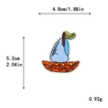 Colorful pirate sailboat embroidered patch with blue sails for DIY clothing decoration - QGZ-2525