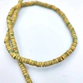 Filo di perline di pietra imperiale naturale beige e verde per gioielli fatti a mano - 2*4mm/filo circa 130 pezzi / Vecchia Pelle di Serpente