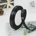 Elegant 1cm black satin ribbon roll for gift wrapping and floral decorations - 39# Black