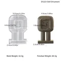 Stampo in silicone per statuine fai-da-te con dimensioni e peso del modello in gesso - D5223-Figura che Abbraccia il Viso