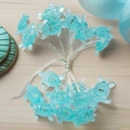 Ocean series light blue sea turtle LED string lights with silver wire for home decor - Sea Turtle
