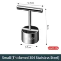 Small SUS304 stainless steel fruit corer tool with brushed metal finish and dimensions - Small
