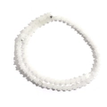 Translucent white star-shaped glass beads for DIY jewelry making and bead stringing - 6mm Star Bead