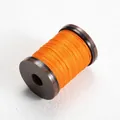 0.4mm bright orange waxed round thread on a brown plastic spool for hand sewing - 0.4mm/110m / #25 Orange Yellow