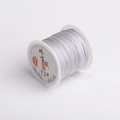 Silver grey size 72 nylon cord for jewelry making and macrame on a white spool - Silver Gray No.29 / 72# Line/40 Meters